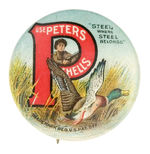 "USE PETERS SHELLS" HUNTING SCENE SCARCE 7/8".