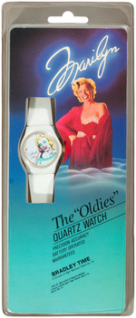 "MARILYN" MONROE BOXED WATCH & PRODUCTION ART.