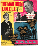 "THE MAN FROM U.N.C.L.E." BADGE DISPLAY.