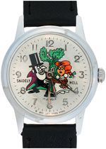 JAY WARD "SNIDELY WHIPLASH & NELL" RARE WATCH WITH 17 JEWELS.