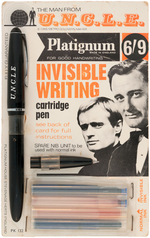 MAN FROM U.N.C.L.E. PLATIGNUM INVISIBLE WRITING CARTRIDGE PEN.