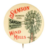 "SAMSON WINDMILLS" FARM CLASSIC BUTTON.