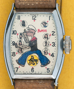 "THE POPEYE WRIST WATCH" WITH ORIGINAL BOX.