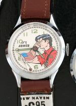 "NEW HAVEN ANIMATED CHARACTER WATCHES" STORE DISPLAY WITH DICK TRACY & GENE AUTRY.