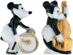MICKEY MOUSE MINIATURE GERMAN CHINA BAND FIGURINES.