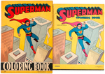 "SUPERMAN COLORING BOOK" PAIR.