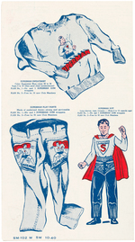 "SUPERMAN GUM INC." RARE BUBBLE GUM CLUB PRIZE FOLDER.