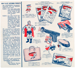 "SUPERMAN GUM INC." RARE BUBBLE GUM CLUB PRIZE FOLDER.