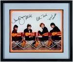 THE MONKEES BAND-SIGNED FRAMED PHOTO DISPLAY.