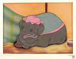 "DUMBO" & MRS. JUMBO COURVOISIER PRODUCTION CEL SET-UP.