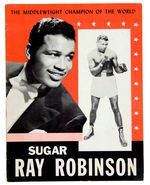 SUGAR RAY ROBINSON 1950s PROGRAM/POSTCARD.