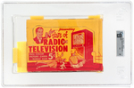 "TELEVISION AND RADIO STARS OF NBC" BOWMAN GUM CARD DISPLAY BOX GAI NM 7.