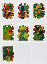 "SUPERMAN IN THE JUNGLE" A&BC ENGLISH GUM CARD PUZZLE SET.