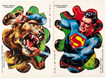 "SUPERMAN IN THE JUNGLE" A&BC ENGLISH GUM CARD PUZZLE SET.