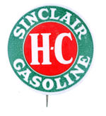 "SINCLAIR H-C GASOLINE."