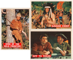 "DAVY CROCKETT" TOPPS 1ST SERIES (ORANGE BACK) GUM CARD SET.