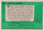 "DAVY CROCKETT" TOPPS 2ND SERIES (GREEN BACK) GUM CARD SET.