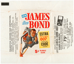 "JAMES BOND THUNDERBALL" PHILADELPHIA CHEWING GUM CARD SET & WRAPPER.