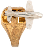 TWO KELLOGG'S JET PLANE LAUNCHING RINGS BOTH PROMOTED BY SUPERMAN.