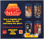 "BURGER KING - STAR WARS GLASSES" DISPLAY SIGN.