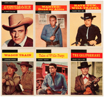 TV WESTERNS TOPPS GUM CARD SET.