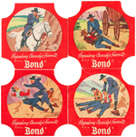 “HOPALONG CASSIDY BOND BREAD” COMPLETE BREAD END LABEL ALBUM #2.