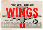 "WINGS" TOPPS GUM CARD SET & UNOPENED WAX PACK.