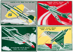 AIRPLANES GOOD LUCK MARGARINE CARD SET.