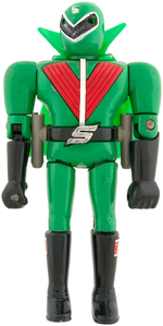 POPY "HIMITSU SENTAI GORENGER" BOXED GREEN GORENGER FIGURE.