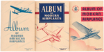 "MODERN AIRPLANES/WINGS CIGARETTES" COMPLETE CARD ALBUM TRIO.