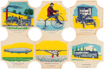 TRANSPORTATION SERIES BREAD END LABEL SET.