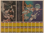 "STAR WARS" TOPPS SERIES 1 UNCUT GUM CARD SHEET.