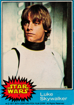 "STAR WARS" TOPPS SERIES 1 UNCUT GUM CARD SHEET.