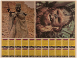 "STAR WARS" TOPPS SERIES 2 UNCUT GUM CARD SHEET.