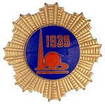 NYWF ENAMEL CAP BADGE 1939.