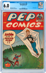 "PEP COMICS" #48 MAY 1944 CGC 6.0 FINE.