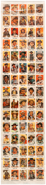 "GOOD GUYS AND BAD GUYS" LEAF GUM CARD UNCUT SHEET.