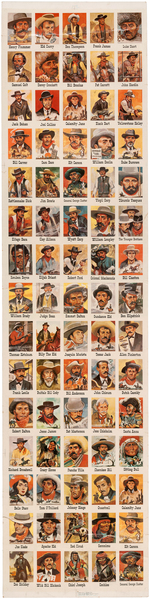 "GOOD GUYS AND BAD GUYS" LEAF GUM CARD UNCUT SHEET.