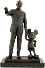 WALT DISNEY & MICKEY MOUSE "PARTNERS" FIRST ISSUE BRONZE STATUE.