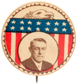 RARE WOODROW WILSON CAMPAIGN BUTTON HAKE #144.
