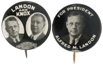 PAIR OF LANDON BUTTONS INCLUDING JUGATE HAKE #12.