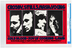 BILL GRAHAM CONCERT POSTER BG-200 OP-1 CGC 9.4 NM - CROSBY, STILLS, NASH & YOUNG (ARTIST SIGNED).