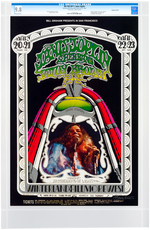 BILL GRAHAM CONCERT POSTER BG-165 OP-1 CGC 9.8 NM/MINT - JANIS JOPLIN (ARTIST SIGNED).