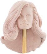 ALEX ROSS "BLACK CANARY" JUSTICE WAX HEAD SCULPT PROTOTYPE.