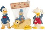 DONALD DUCK & UNCLE SCROOGE SOFT VINYL/RUBBER FIGURE LOT.