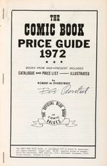 OVERSTREET "THE COMIC BOOK PRICE GUIDE" SIGNED BOOK LOT.