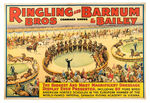 "RINGLING BROS. - BARNUM & BAILEY" CIRCUS POSTER.