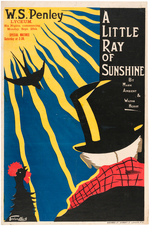 "A LITTLE RAY OF SUNSHINE" LINEN-MOUNTED THEATER POSTER.