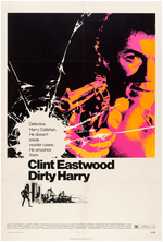 CLINT EASTWOOD "DIRTY HARRY" LINEN-MOUNTED MOVIE POSTER.