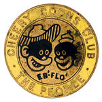 CLUB BADGE WITH BLACK CHARACTERS BY WILFRED HAUGHTON OF MICKEY MOUSE ENGLISH ANNUAL FAME.